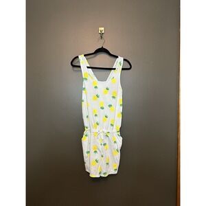 Girls' Pineapple Cross Back Knit‎ Romper - Cat & Jack Soft Blue XXL (16/18)